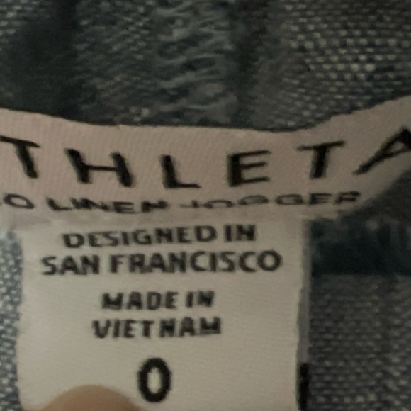 Athleta Gray linen Pants - Picture 2 of 3